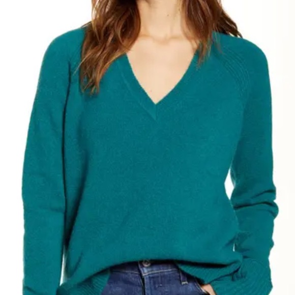 ETRO Milano Teal Green High Neck Long Sleeve Sweater - Picture 1 of 14